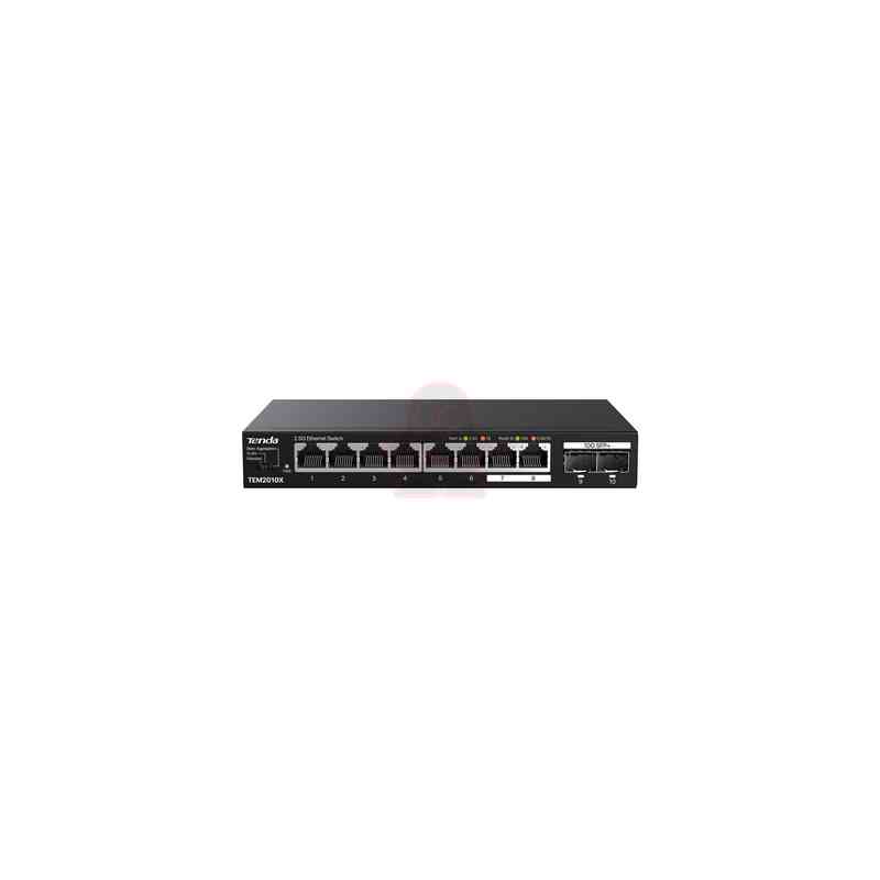 TENDA SWITCH UNMANAGED DESKTOP, 8*2.5GE + 2*10G SFP