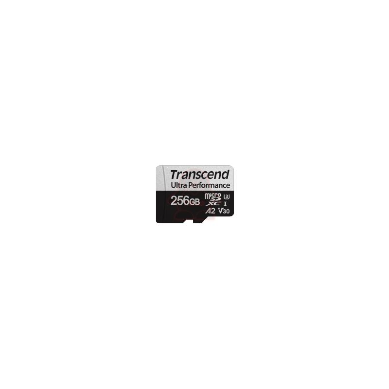 TRANSCEND MEMORY CARD 256GB microSD w/ adapter UHS-I U3 A2 Ultra Performance