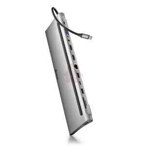 NGS DOCKING TYPE-C OUTPUT: USB 2.0 + 2x USB 3.0 + 2x HDMI + VGA + AUDIO + PD + RJ45 + USB C + SD/TF