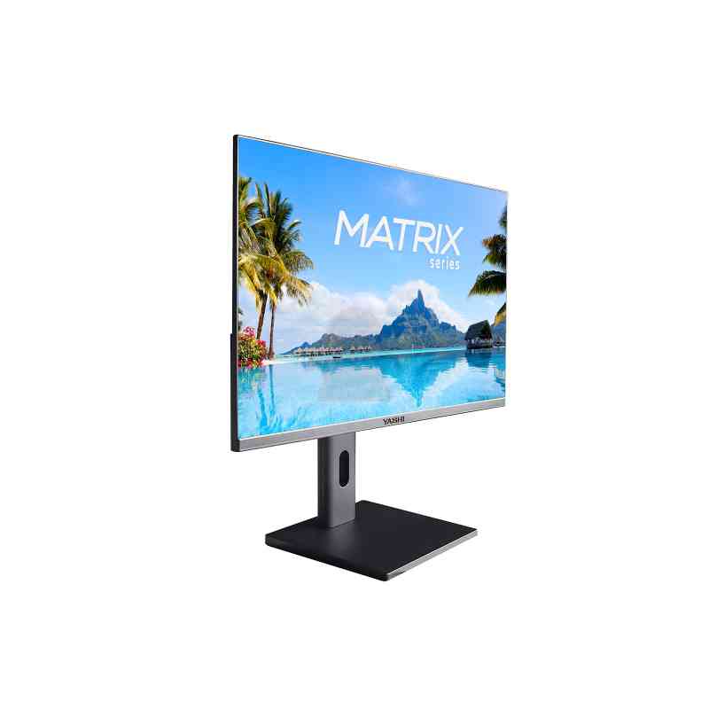 YASHI MONITOR 23,8 LED VA 16:9 FHD 4MS 300CDM, REG ALTEZZA, VGA/HDMI, MULTIMEDIALE
