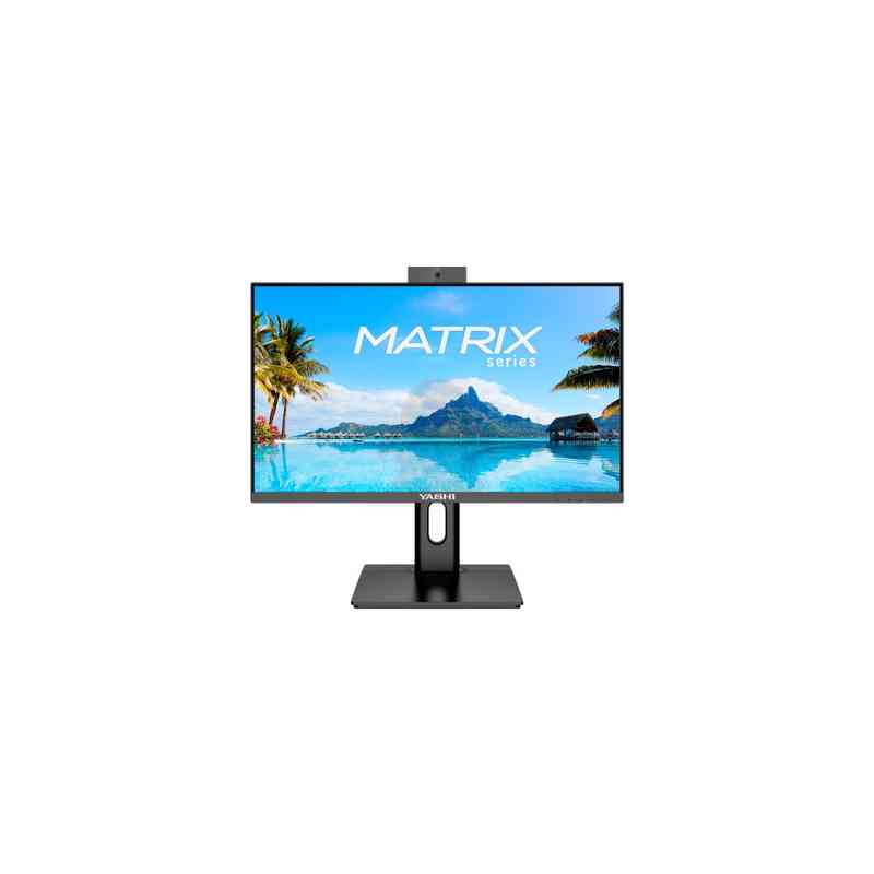 YASHI MONITOR 27 LED IPS 16:9 FHD 1MS 120hz, 350 CDM, PIVOT, WEBCAM, USB-C, DP/HDMI, MULTIMEDIALE