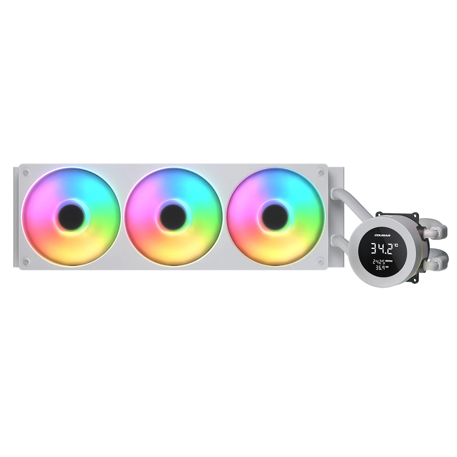 COUGAR CGR-PSDVARGB-W-360 Processore Raffreddatore di liquidi tutto in uno 12 cm Bianco