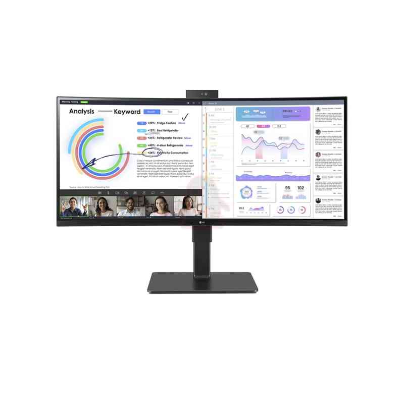 LG 34BQ77QC-B Monitor PC 86,4 cm (34") 3440 x 1440 Pixel UltraWide Dual Quad HD LCD Nero