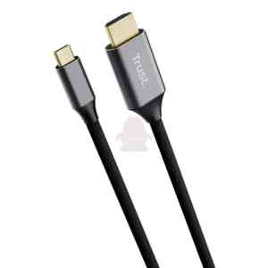 Trust 25630 adattatore per inversione del genere dei cavi USB-C HDMI Nero, Argento