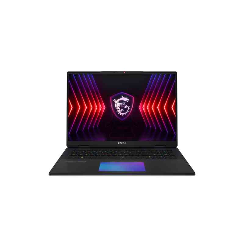 MSI Titan 18 HX A14VIG-293IT Intel® Core™ i9 i9-14900HX Computer portatile 45,7 cm (18") UHD+ 64 GB DDR5-SDRAM 2 TB SSD NVIDIA GeForce RTX 4090 Wi-Fi 7 (802.11be) Windows 11 Pro Nero