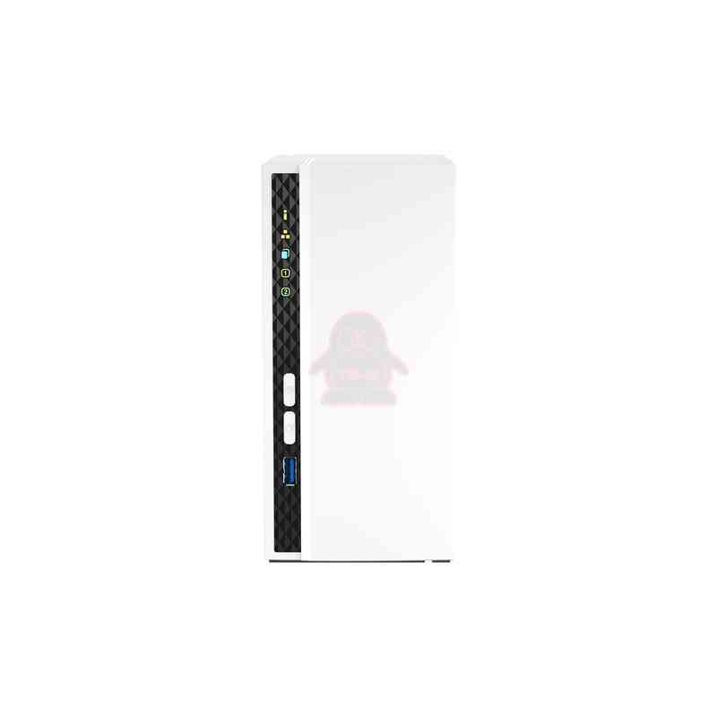 QNAP TS-233 server NAS e di archiviazione Tower ARM Cortex-A55 2 GB 0 TB QNAP QTS Bianco