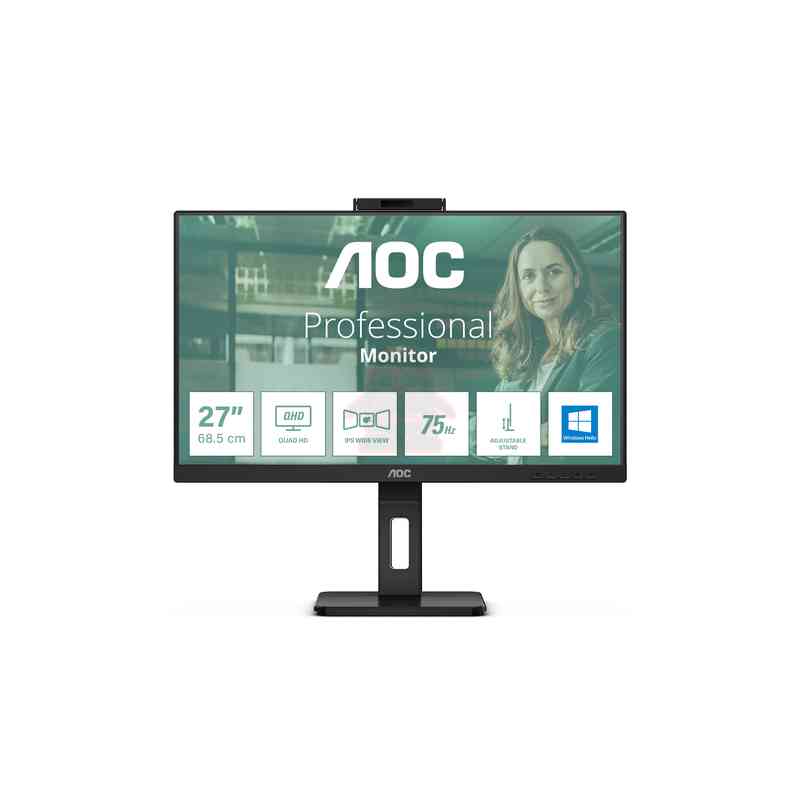 AOC Q27P3CW Monitor PC 68,6 cm (27") 2560 x 1440 Pixel Quad HD LED Nero