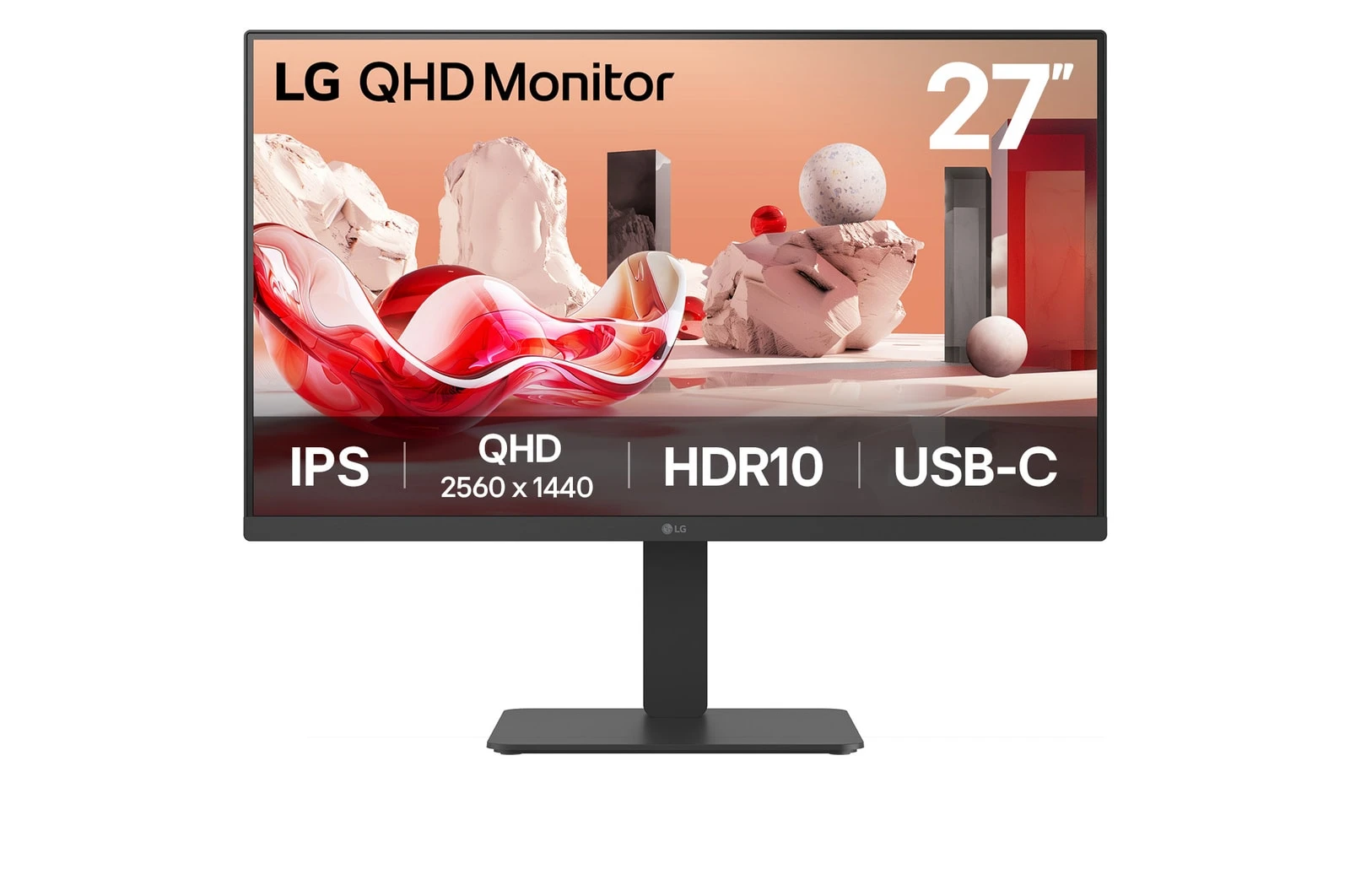 LG 27BA65QB-B.AEU Monitor PC 68,6 cm (27") 2560 x 1440 Pixel Wide Quad HD LED Nero