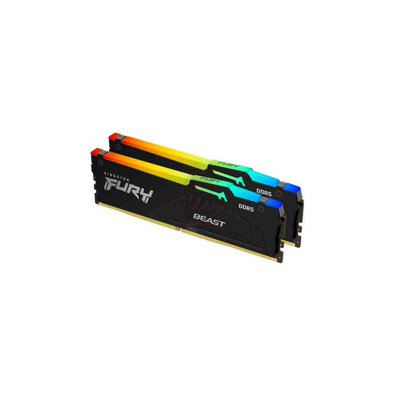 Kingston Technology FURY Beast 64GB 6000MT/s DDR5 CL30 DIMM (Kit da 2 moduli) RGB XMP