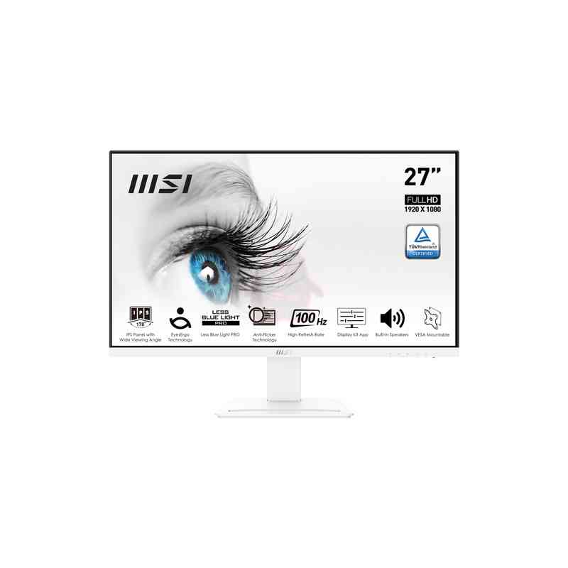 MSI Pro MP273AW Monitor PC 68,6 cm (27") 1920 x 1080 Pixel Full HD LED Bianco