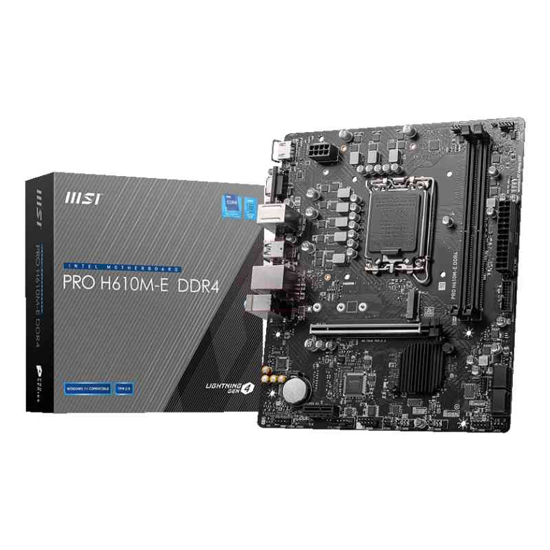 MSI PRO H610M-E DDR4 scheda madre Intel H610 LGA 1700 micro ATX
