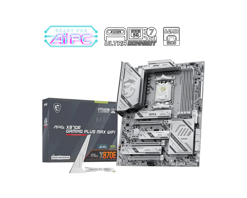 MSI MAG X870E GAMING PLUS MAX WIFI scheda madre AMD X870E Socket AM5 ATX