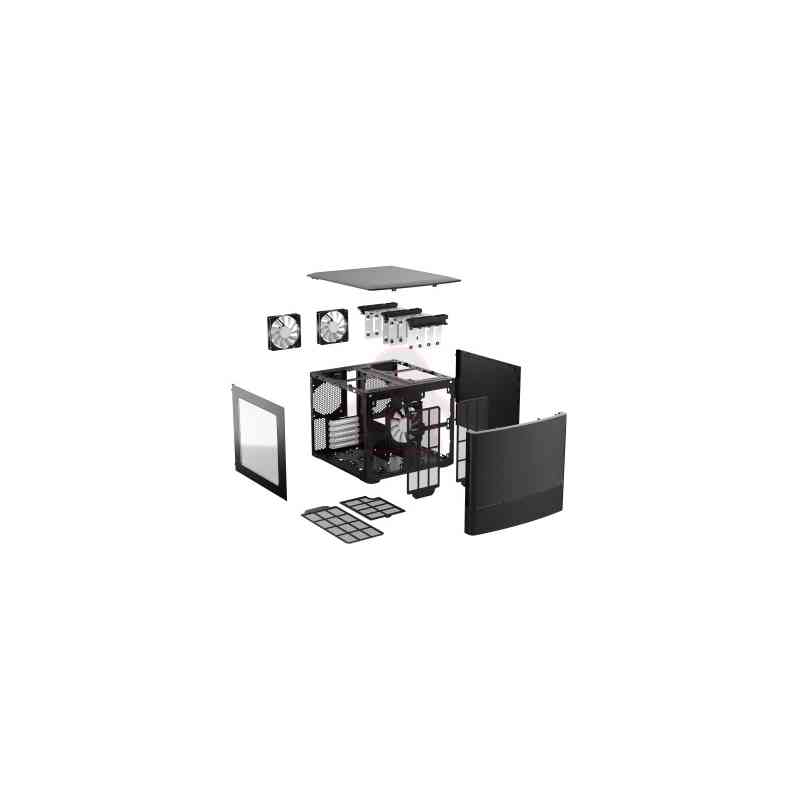 FRACTAL CASE MINI ITX NODE 804 BLACK FD-CA-NODE-804-BL-W