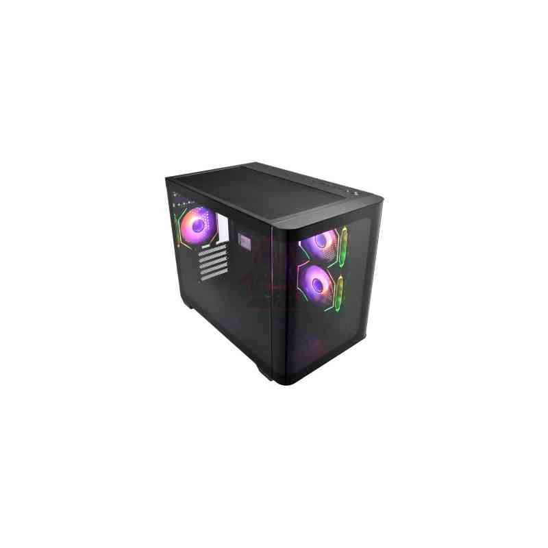 FSP CASE M.TOWER S380 BA PANELLO LATERALE CURVO 3xARGB FANS  2xUSB3 Type C