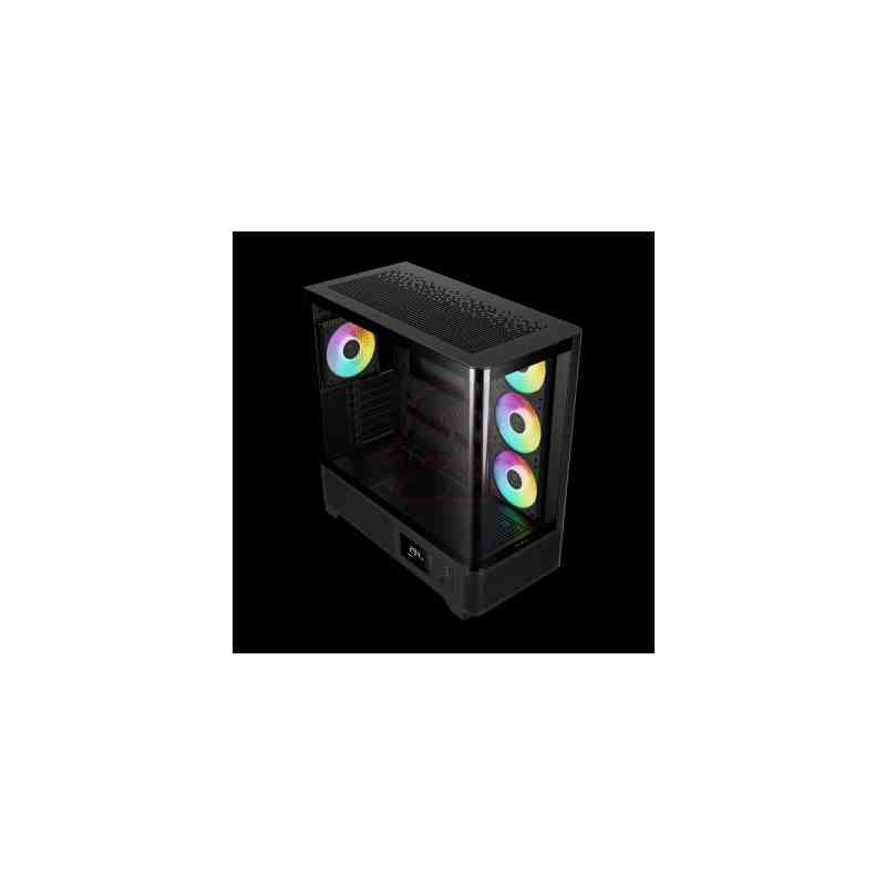 GAMDIAS CASE MID TOWER ATLAS P2 CG 2xTG 4x120mm ARGB+HUB DISPLAY