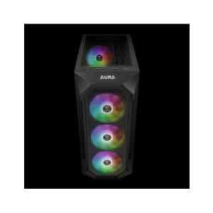 GAMDIAS CASE MID TOWER AURA GC1 ELITE NERO 4*120mm ARGB FAN TG MESH