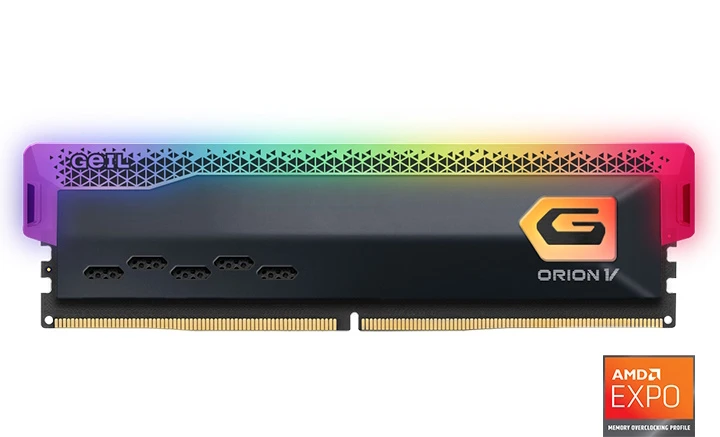 GEIL RAM 32GB(16GBX2) DDR5 ORION V RGB-GRAY PC5-38400 4800MHZ 40-40-40-77