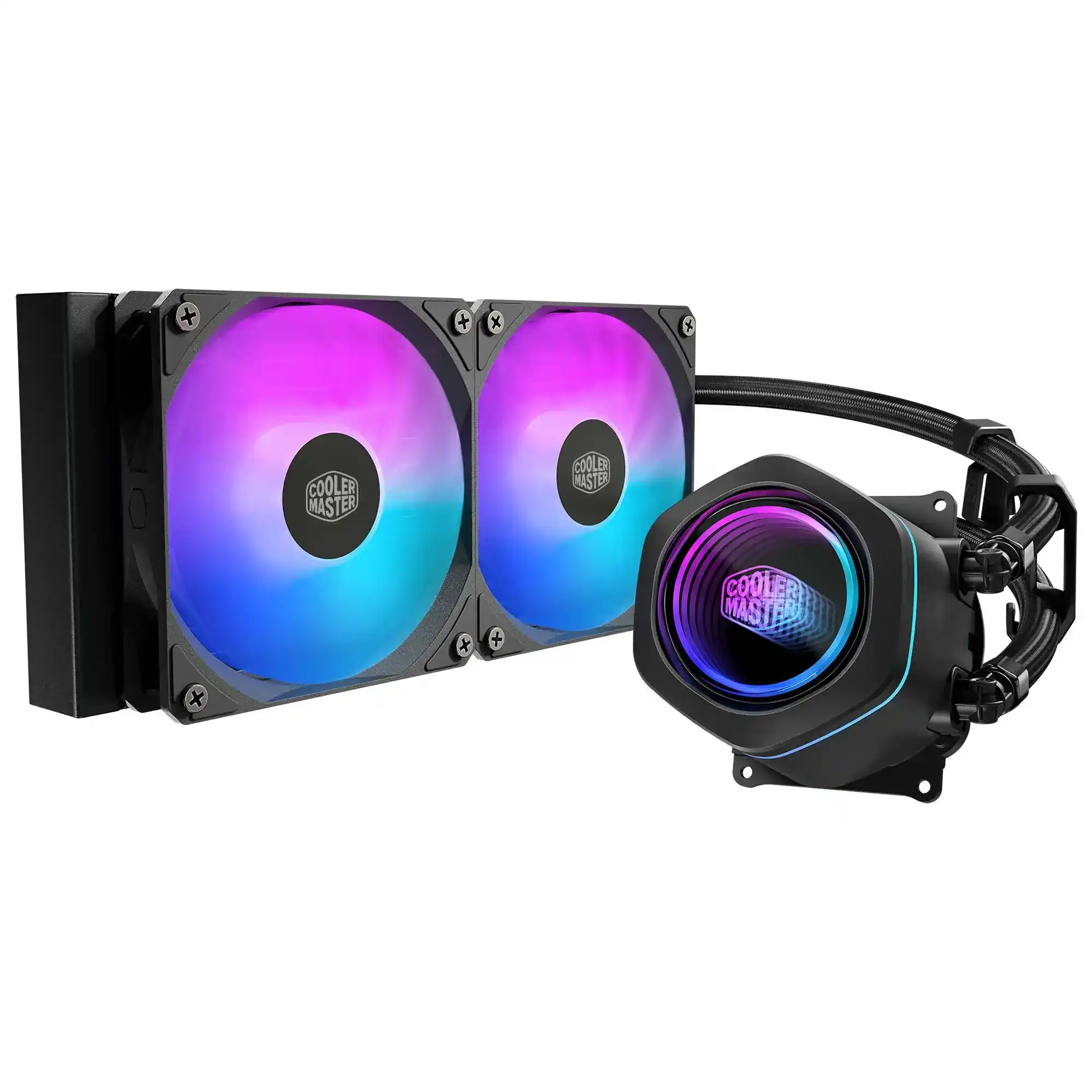 COOLER MASTER DISSIPATORE A LIQUIDO CORE NeX 240 INTEL AMD 2 VENTOLE x 120MM ARGB GaRANZIA 5 AN