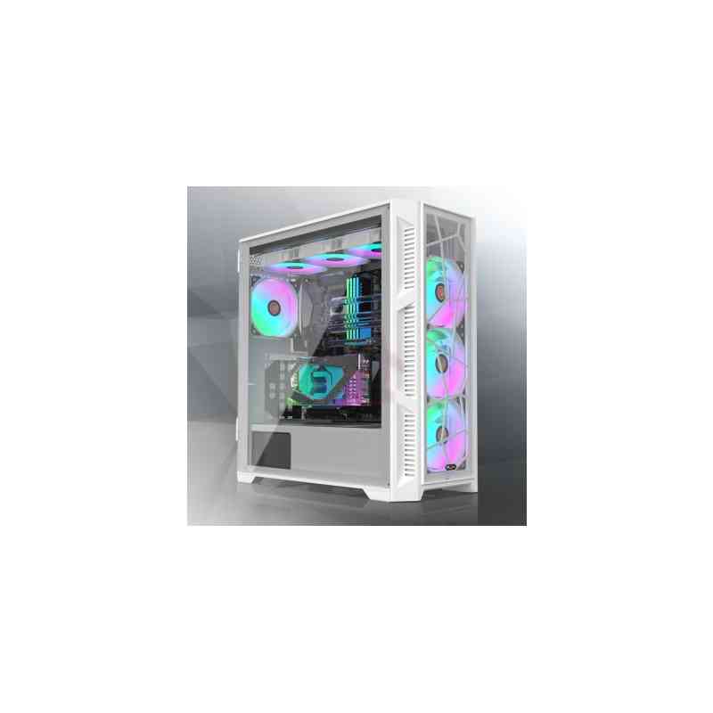 RAIJINTEK CASE M.TOWER PONOS ULTRA WHITE TG4 ARGB FAN*4 TYPE C USB3.0