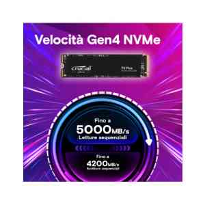 SSD CRUCIAL 2TB P3 PLUS CT2000P3PSSD8 M.2 NVME 4x4 R/W 5000/4200 (SIAE)