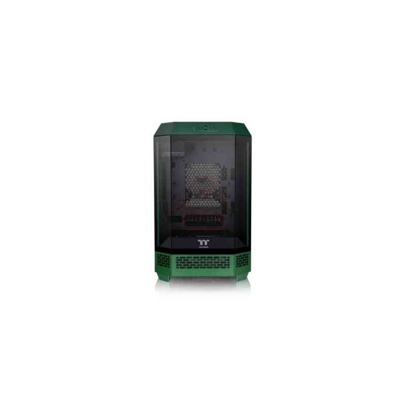 THERMALTAKE CASE MICRO THE TOWER 300 GREEN WIN SPCC 3*TG 2FAN*CT140 METAL P