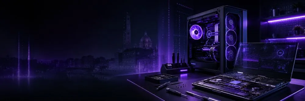 Riparazione PC desktop e computer gaming nel laboratorio Terabyte Lab a Modena